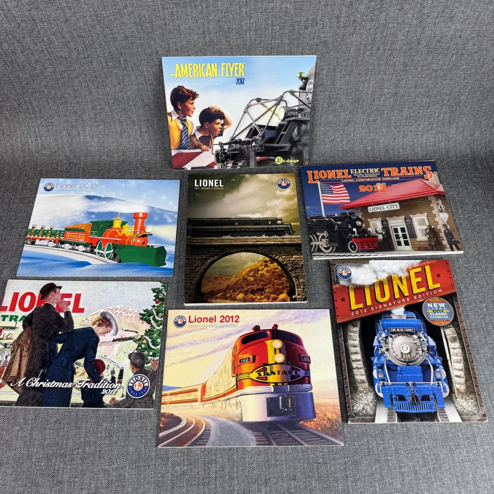 Lionel American Flyer Train Catalogs 2010-2012 Lot of 7 Excellent Pre-Owned